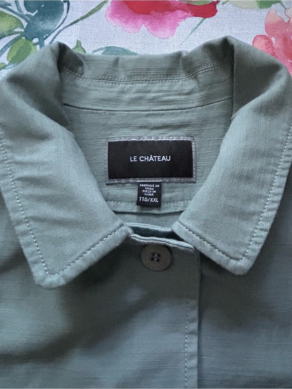 Le Chateau Sage Cotton Utility Jacket